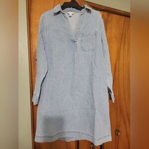 Cotton NWOT Light Blue Denim Dress